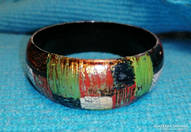 Colorful, painted bracelet (342)