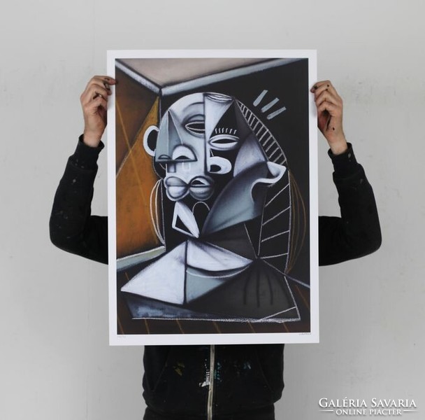 Jone hopper - bust de femme -print- 50x70 cm