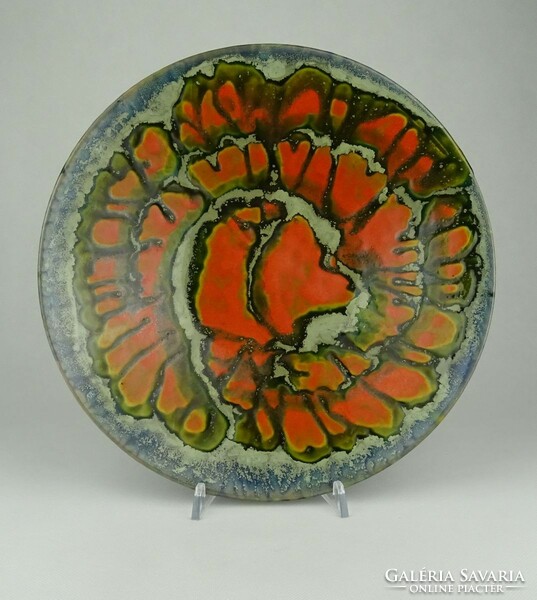1F412 lux elek industrial art large glazed ceramic decorative bowl 29 cm