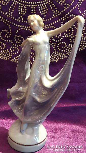 Táncos porcelán hölgy, lány szobor 5 (L2862)