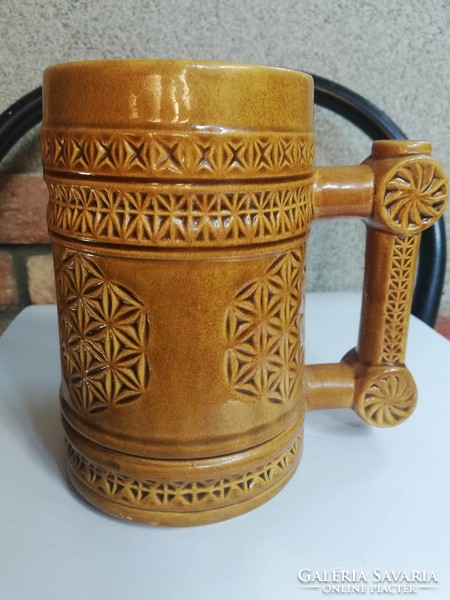 Large ceramic jug - marked - 8 dl