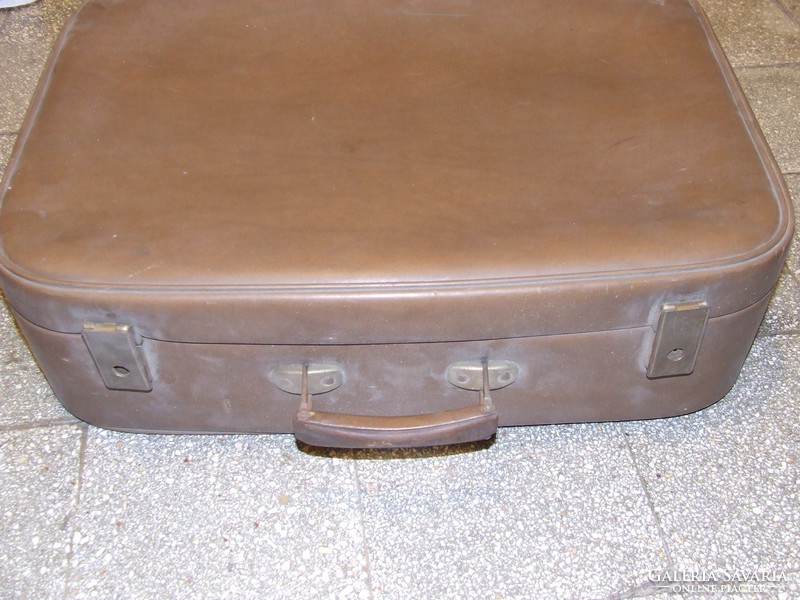Old, retro brown suitcase, decorative item