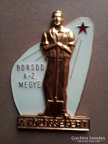 Borsod-abaúj-zemplén county - enamel badge for the community (26x20mm)