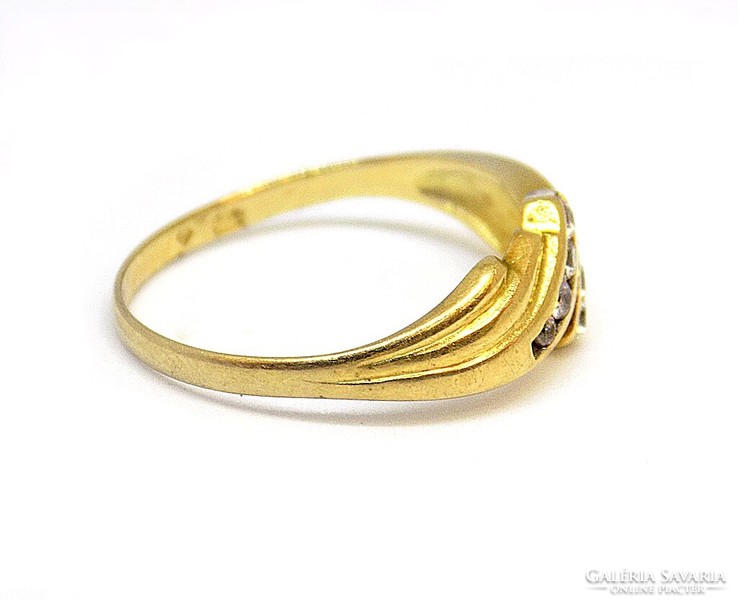 Stoned gold ring (zal-au109667)