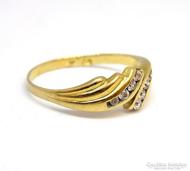 Stoned gold ring (zal-au109667)