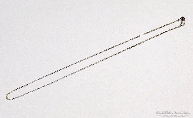 Solid white gold necklace (zal-au110349)