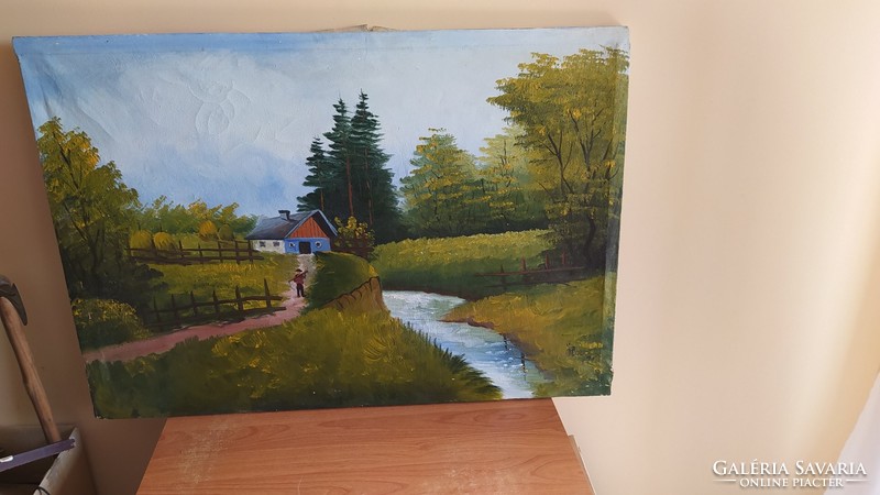 (K) landscape painting 91 x 64 cm