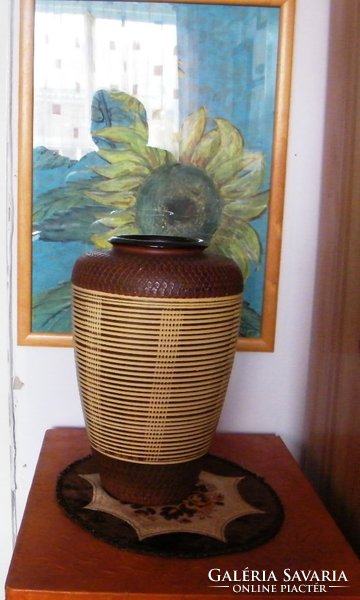Jelzett  Kerámia váza 33 cm,