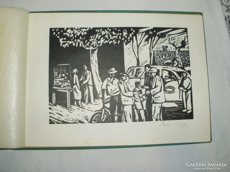 The 20th anniversary of the liberation of Békés county - collection of etchings - fifteen pieces
