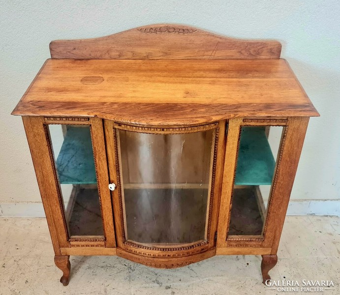 A554 antique Art Nouveau small bar cabinet, tea table, showcase