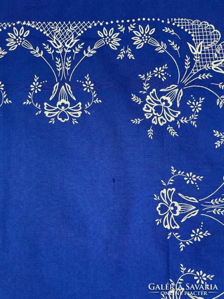“Rosina” 3 dimenziós abrosz garnitúra - kékfestő, népi új termék