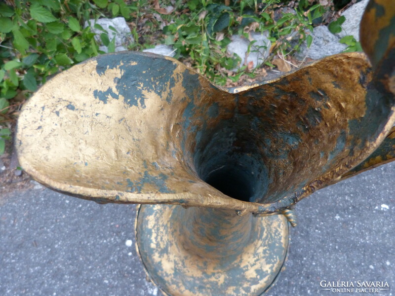 82 Cm, old wrought iron jug.