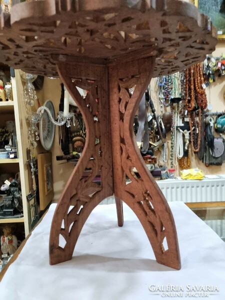 Indian wood carved table
