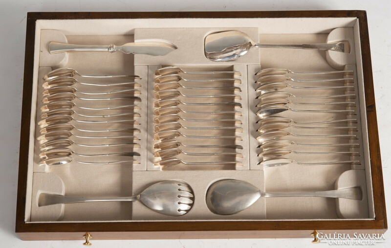 Silver 12-person cutlery set (fm27) - English style