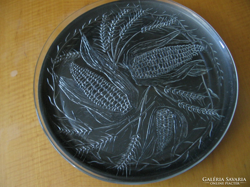 Corn, ear of corn pattern cake plate, offering