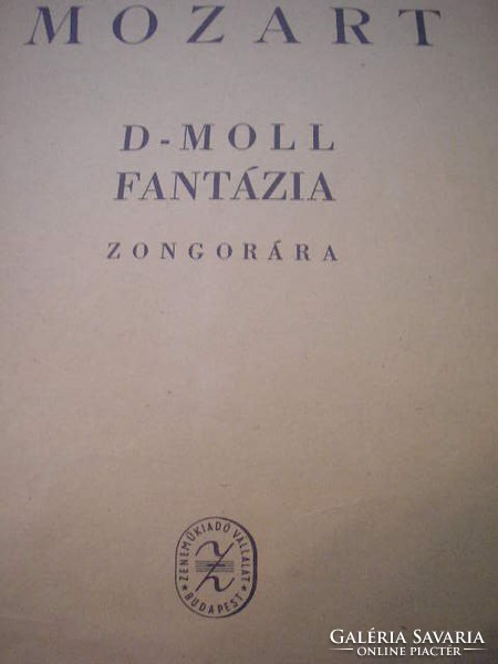 U1 mozart and scarlatti 3 pieces of sheet music for sale together, Rózsavölgy edition