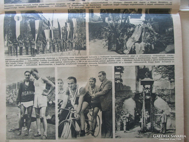 1941 Képes sándány newspaper Miklós Horthy Transylvania's new bread festival ii. World War Social Life
