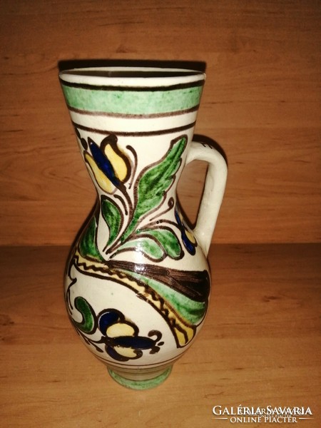 Korondi ceramic jug 1980 Imre Győrfi 21 cm (21/d)