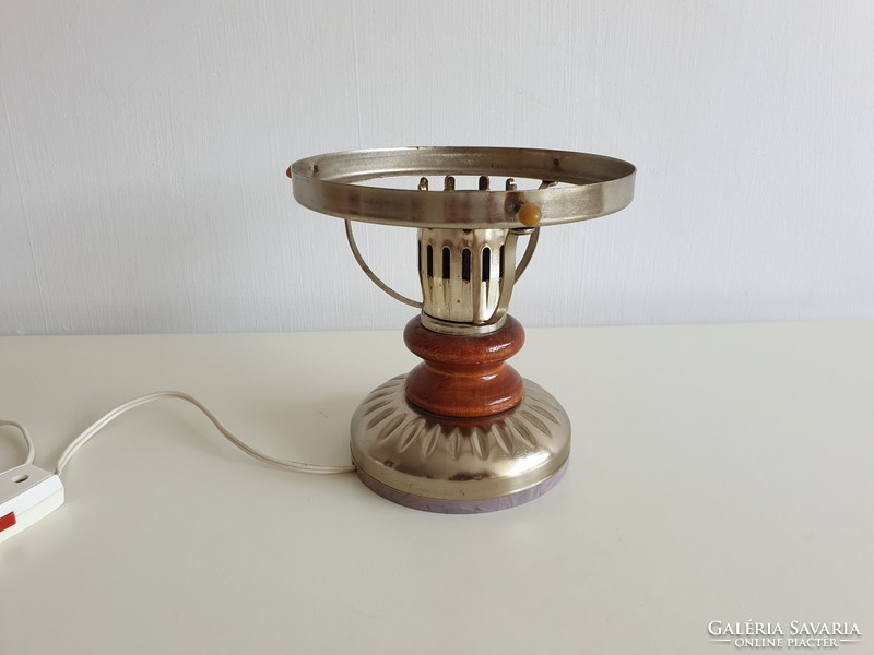 Old vintage small table lamp without shade