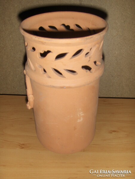 Tile vase for dried flowers, artificial flowers - height 21.5 cm (4/d)