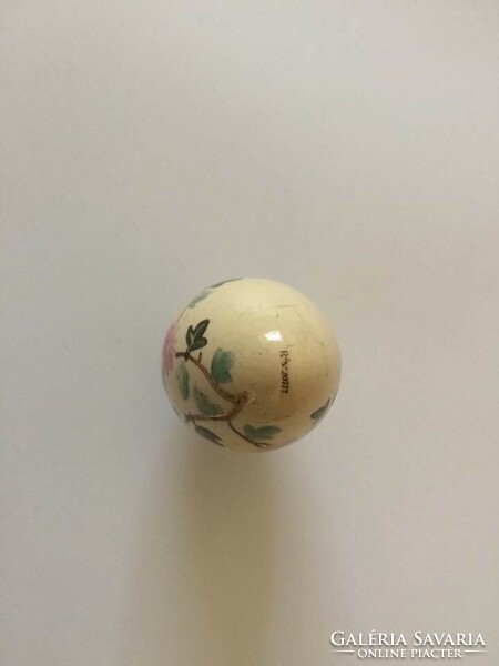 Antique earthenware egg-shaped perfume jar