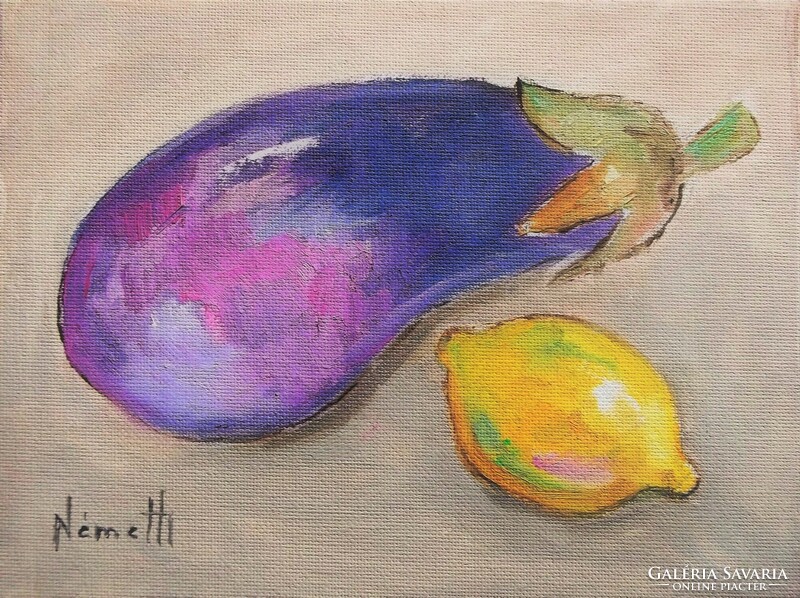 Eggplant and lemon