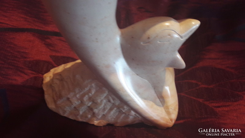 Dolphin stone statue (m2897)