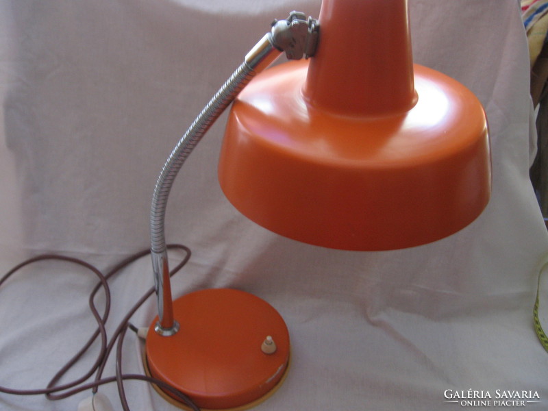 Retro space age deer orange lamp