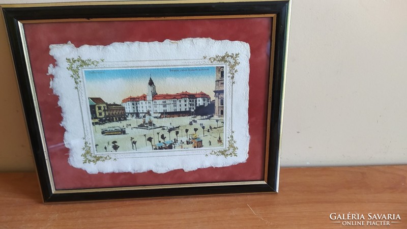 (K) nice little picture of the old Debrecen with a 29x23 frame