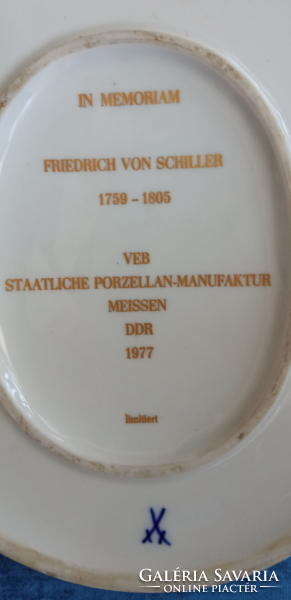 Porcelain commemorative plaque