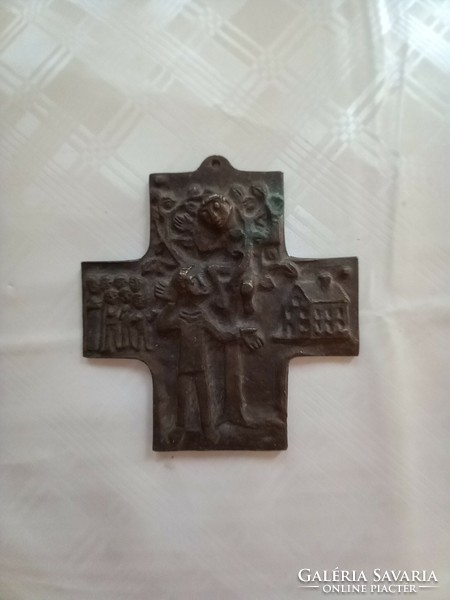 Antique Regiseg religious iron cross