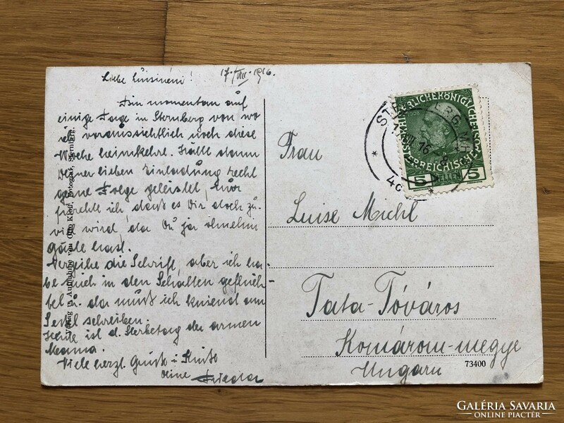 Antique sternberg - niedergrund postcard - 1916
