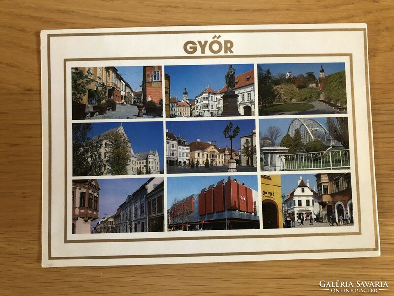 Győr postcard - postage clean - larger size!!