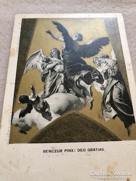 Eucharisztikus Kongresszusra kiadott Benczúr képeslap, Budapest, 1938