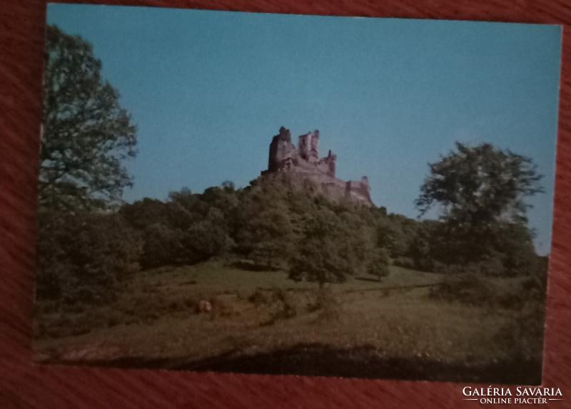 Retro postcard from the 1950s, Nógrád County (Hollókő)
