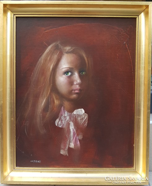 Carpathian Eve (1936-): portrait, 50x40 cm.