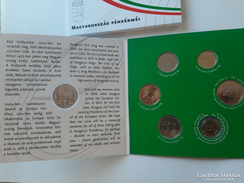 2011 Hungarian coin circulation line EU Hungarian Hungarian presidency in it silver 3000 HUF