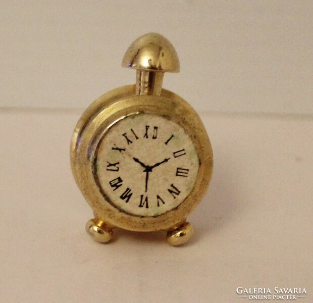Solid copper miniature clock
