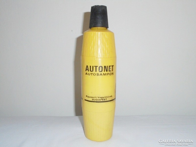 Retro AUTONET autosampon műanyag flakon - Egyesült Vegyiművek - 1970-es évekből