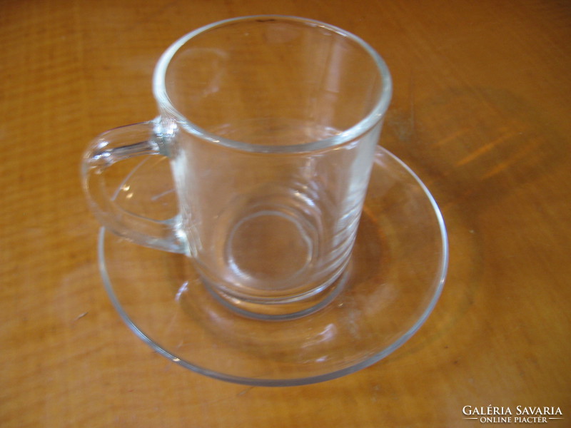 Coffee and tea glass mug set 2 dl