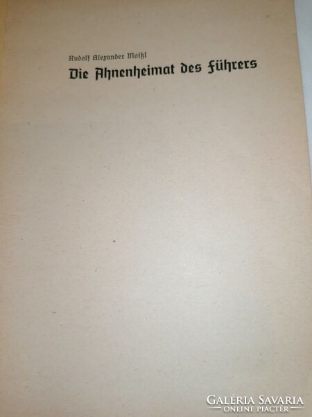 Die Ahnenheimat des Führers 1941.