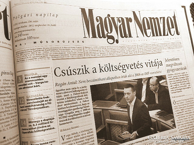 September 18, 2012 / Hungarian nation / birthday!? Original newspaper! No.: 22798