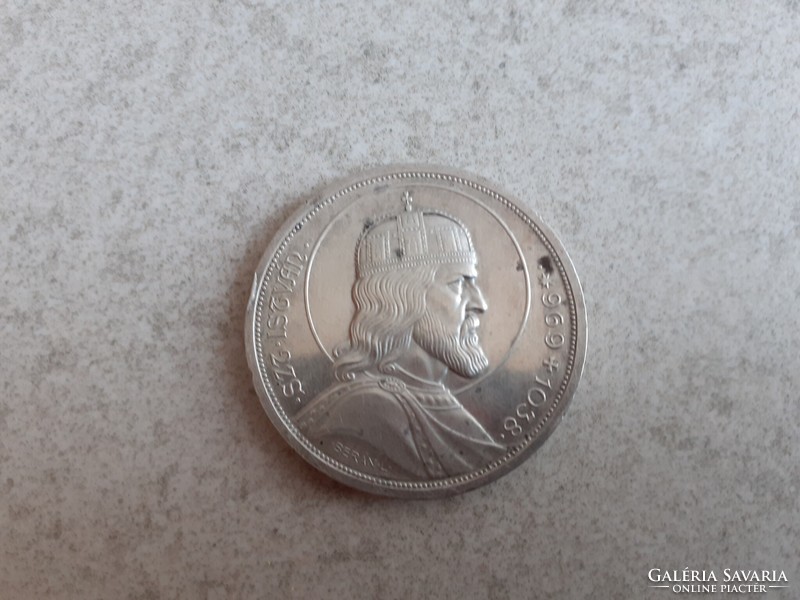 1938 Szent István ezüst 5 pengő