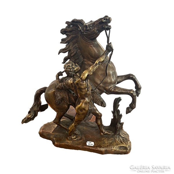 French ch.Crozatier equestrian statue, m308
