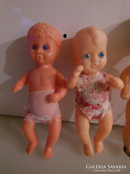Doll - 5 pieces !! - Antique - Austrian - 3 blinkers - 17 x 7 cm - 8 x 4 cm - perfect