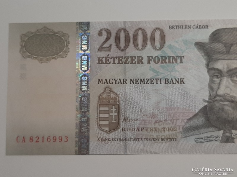 2000 HUF banknote 2003 unc