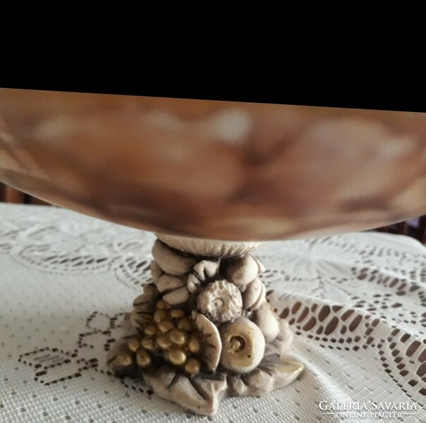 Italian "Decorato a mano" branded centerpiece - offering, beautiful pattern, special, marked