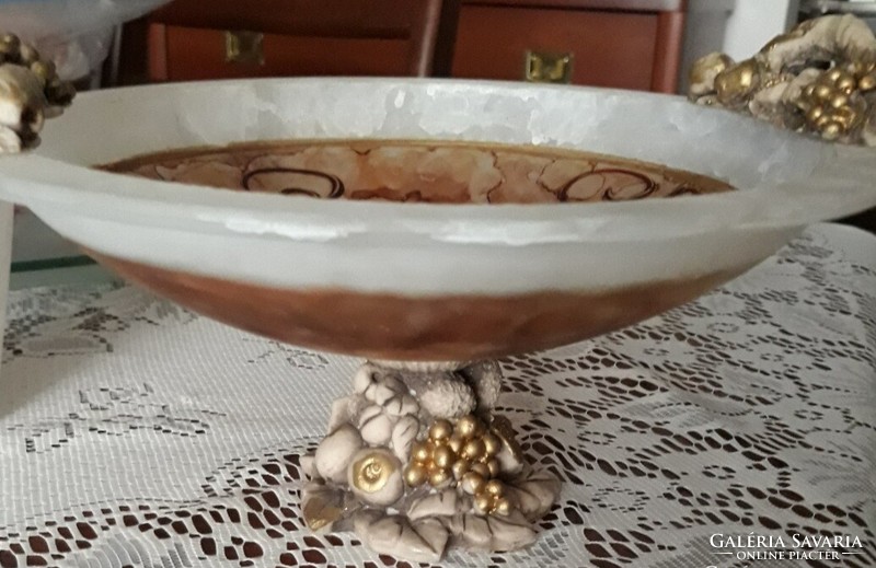 Italian "Decorato a mano" branded centerpiece - offering, beautiful pattern, special, marked