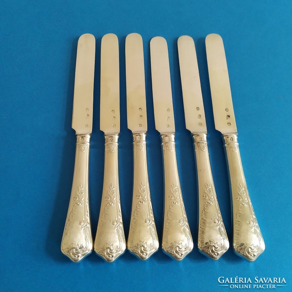 Silver baroque klinkosch cutlery set for 6 people, 41 pieces