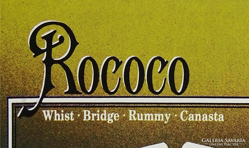 1K142 Antik két pakli Piatnik Rococo kártya eredeti Piatnik dobozában